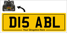 Aluminium DISABILITY SCOOTER rear front NUMBER PLATE metal show plates not legal