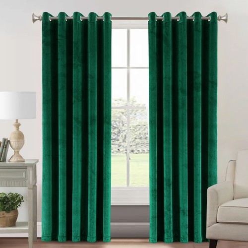 Crushed velvet curtains - velvet,