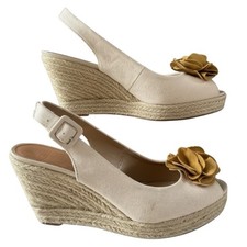 Clarks Sandal Shoes UK 7 Cream