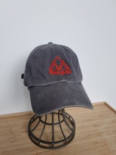 Macpac Heritage Dad Hat Cap Dark Grey Red Logo