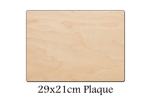 Wooden rectangle shape 29x21cm - rectangle,