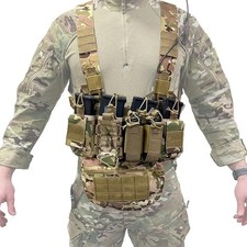 GALEARMS commando style chest rig attachable combat bag magazine pouches airsoft