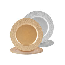 Hammered Charger Plates Wedding Party Dining Table Setting 33cm