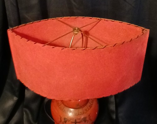 Mcm fiberglass red lamp - mcm,
