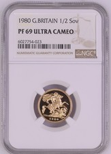 1980 G. Britain 1/2 Sovereign