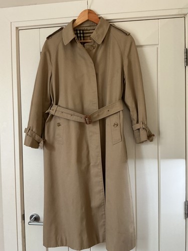 80s vintage long burberrys - vintage,