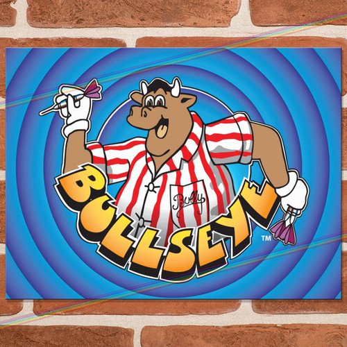 Bullseye metal signs man - tv,