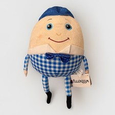 Wilberry Humpty Dumpty Large Soft Toy Plush – Blue Check Outfit –Approx 10” BNWT
