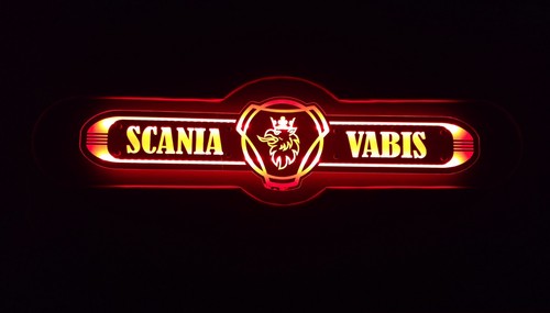 Led board with mirror - , scania
