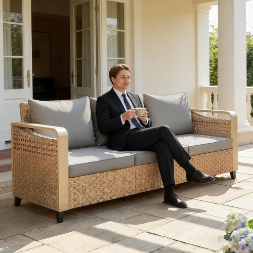 Outdoor rattan wicker sofa - outdoor,