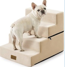 Dog Stairs Small Dogs 4 Tier Pet Steps for Sofa/Bed 17.7" Cats, 40x60x45cm