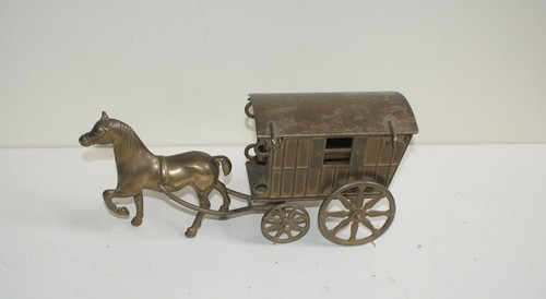 Vintage brass horse and gypsy - horse,