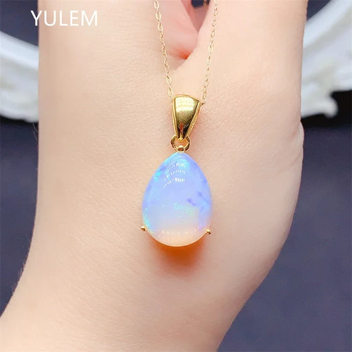 Natural fire opal pear shape - opal,