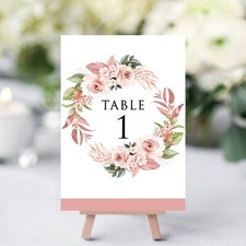 Rose Gold Floral Wreath Table