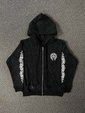 Chrome Hearts zippered hooded sweatshirt Black M