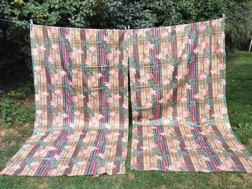 Vintage curtains lined - curtains, 1980s