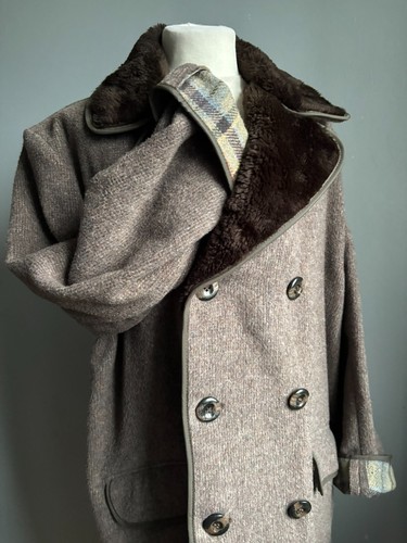Vintage wool coat - coat, donkey