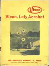 Vicon Lely Acrobat Operators Manual with Parts List