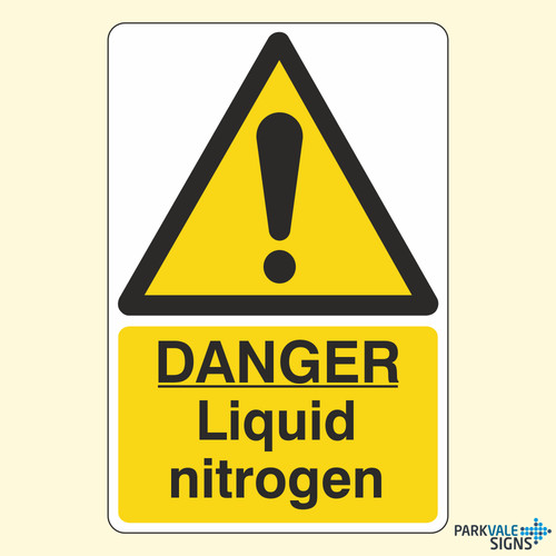 Danger liquid nitrogen sign - danger,