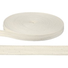 55 Yards Cotton Twill Tape Ribbon, 1/16 "  Herringbone Twill Tape, White