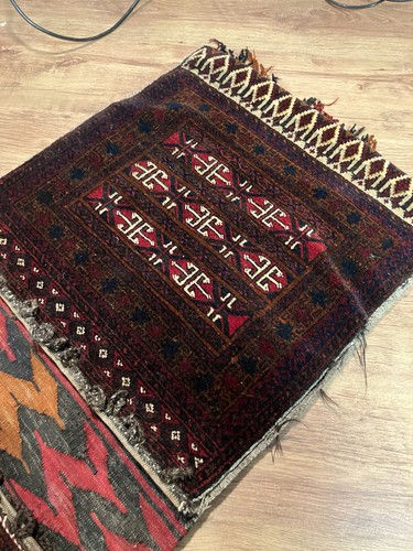 Vintage kilim chuval rug - chuval, bag