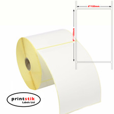 Large Self Adhesive Sticky Labels 150mm x 100mm 6" x 4" Address Thermal White