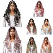 Lace Mantilla Catholic Veil Church Veil Chapel Veil Head Covering Latin Mass yy