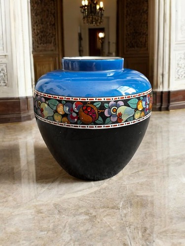 Edwardian vase blue - edwardian,