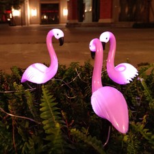 Solar Flamingo 3pcs Set Garden