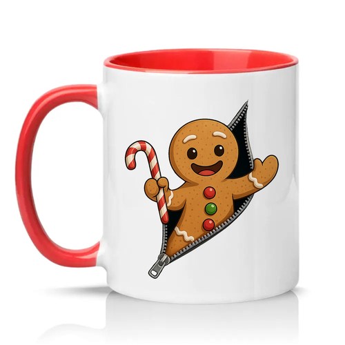 Gingerbread man zipper - man,