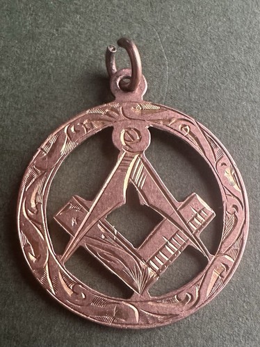 9ct gold masonic - masonic, square