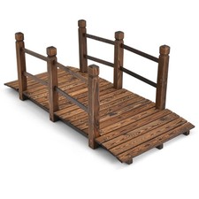 5 Feet Wooden Garden Bridge