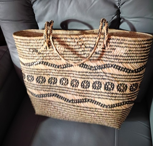 Picnic basket shoulder bag - basket,