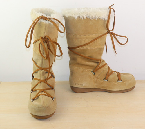 Moon boot classic brown - boot, suede
