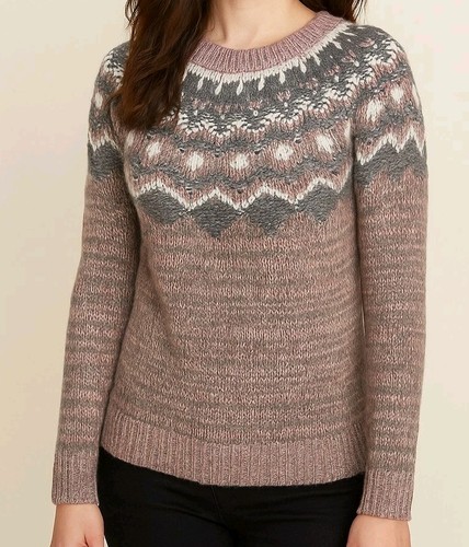 Bass pink gray fair isle - g.h.,