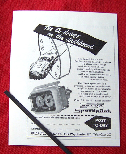 Halda speedpilot rally clock - speedpilot,
