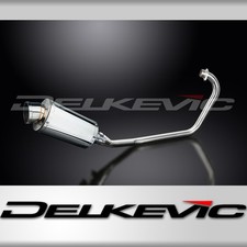 KYMCO CK1 2014-2015 FULL EXHAUST SYSTEM 225mm STAINLESS OVAL SILENCER