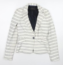 Zara Womens White Striped