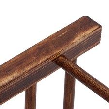 Wooden Dish Drainer With 8 Columns Foldable Dish/Bowl Organizer