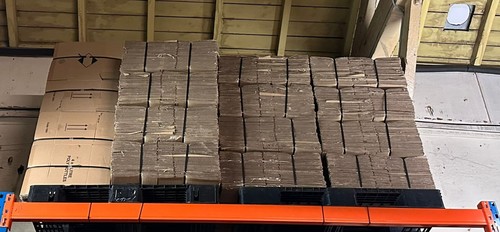 Job lot pallet cardboard boxes - cardboard,