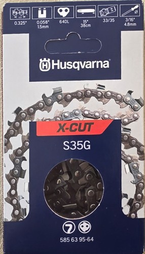 Husqvarna chainsaw chain cut - chainsaw,