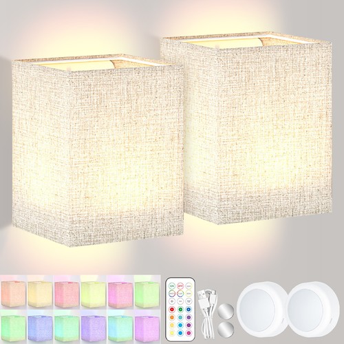 Battery operated wall light - 2x,
