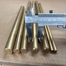 Job Lot 7 X Solid Brass Rods
