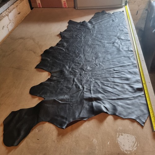 Dark brown leather hide - dark,