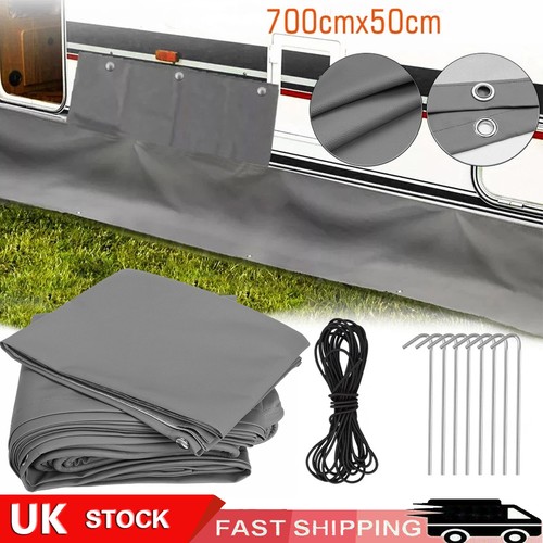 Caravan awning draught skirt - draught,