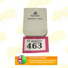 Sony PlayStation PS1 Memory Card - PSOne Grey - SCPH-1020 - P463