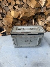 Ammo Box Military  Metal Tool Box Cartridge Case
