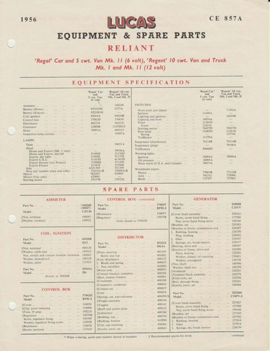 Reliant regal car van - regal, regent