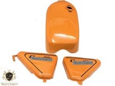 FIT FOR NORTON COMMANDO ROADSTER ORANGE PAINTED PETROL TANK +850 SIDE PANEL