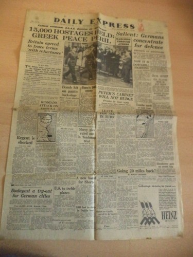 Old vintage orig newspaper - vintage,